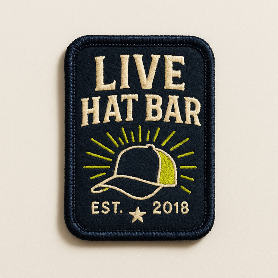 Custom embroidered graphic patch